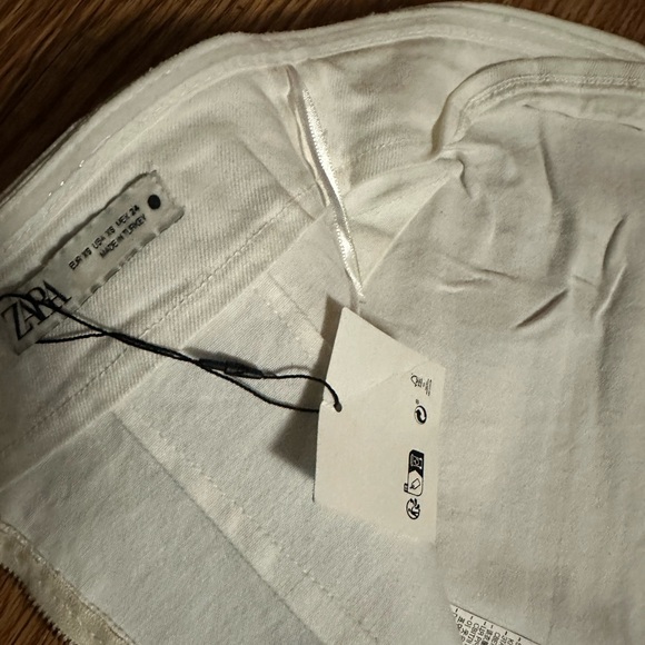 ZARA WOMAN NWT ZW FITTED DRESS METALLIC SILVER SIZE XS - Picture 11 of 15